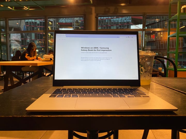 Picture of my start writing this exact blog post in a Starbucks